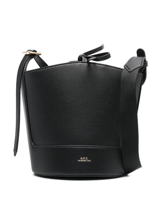 A.P.C. Black Small Ana Bucket Bag