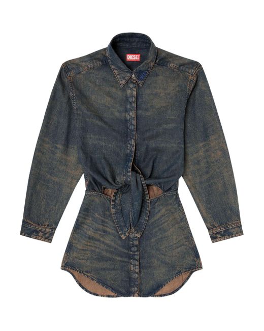 DIESEL De-Susan Mini-Jurk in het Gray