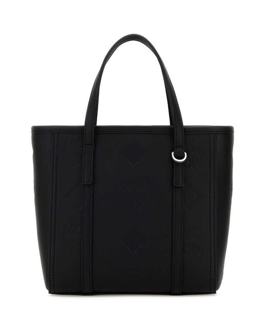 MCM Black Leather Mini Toni Handbag