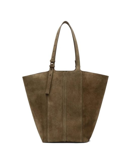 Golden Goose Deluxe Brand Brown Shopping 24.7 Ns Suede Body With Nappa Fringe And Beads Metal Details