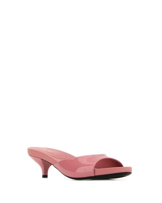 Prada Pink Solid Sandals
