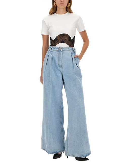 Nina Ricci Blue Wide Jeans
