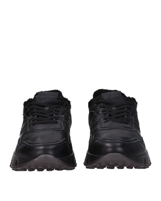 Hogan Black Sneakers Leather for men