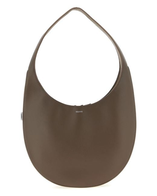 Coperni Brown 'Soft Swipe' Medium Shoulder Bag