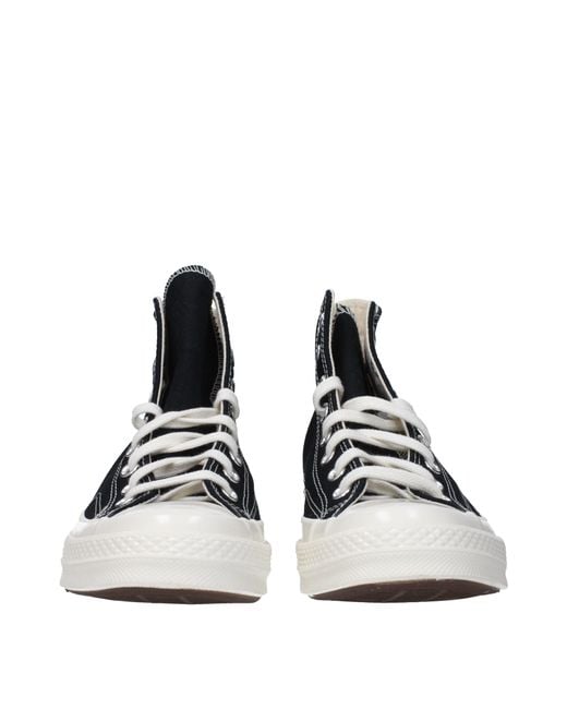 Comme des Garçons Black Sneakers Converse Uomo Tessuto Nero for men