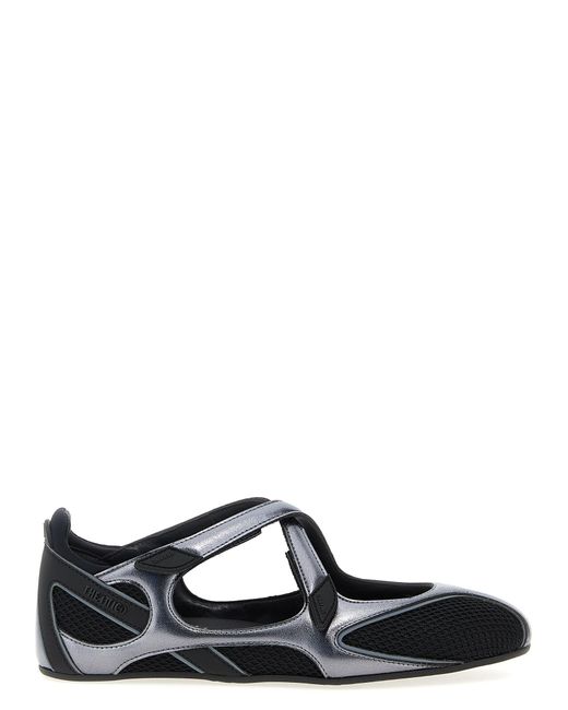 The Attico Black Der Attico 'Floor 01' Ballet Flats Flats
