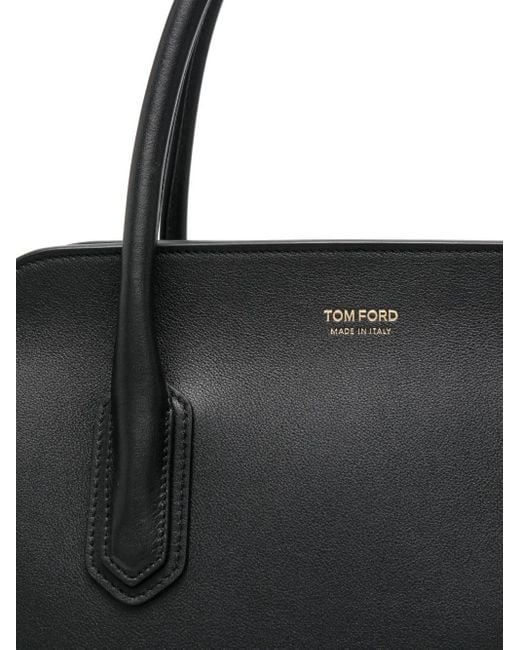 Tom Ford Black Alexandre Medium Tote Bag