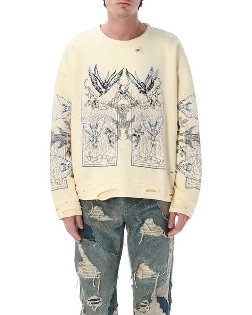 Who Decides War Natural Distressed Ascension Sweatshirt