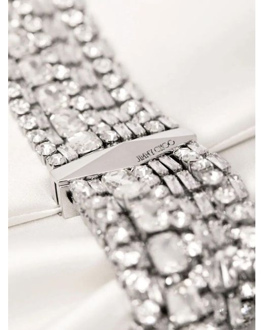 Jimmy Choo White Clutch Zandra