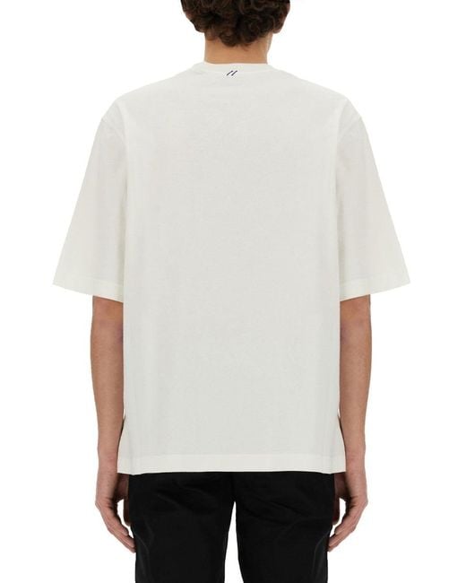 Burberry White Short Sleeve T-Shirt for men