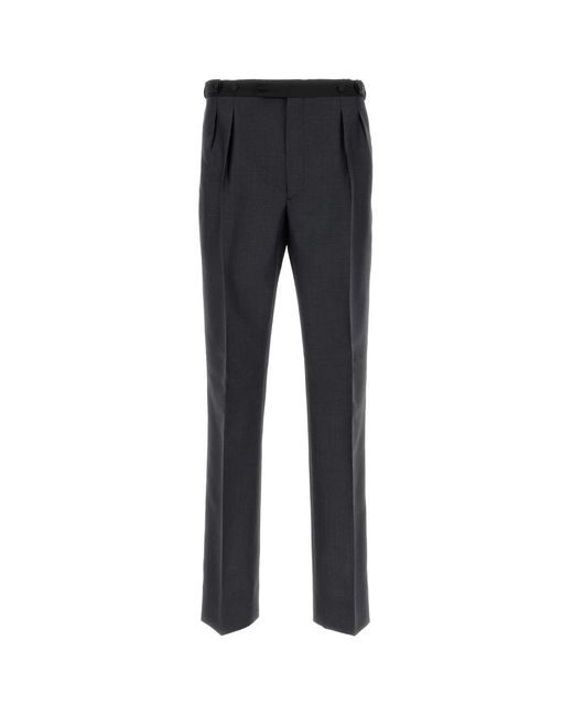 Prada Black Charcoal Mohair Blend Pant for men