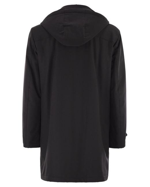 Fay Black Morning Coat Travel for men