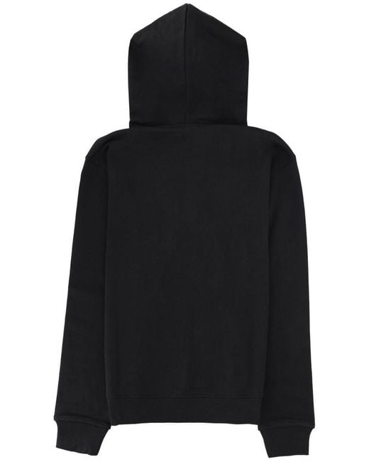 Versace Jeans Couture Black Logo Hooded Sweatshirt