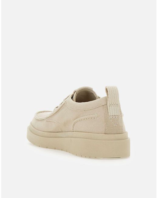 Clarks Polden Moc Cream Veterschoenen in het Natural voor heren