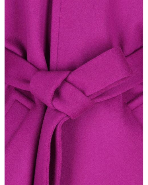 Saint Laurent Pink Wool Coat