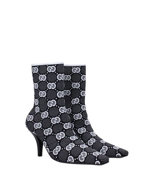Gucci Blue Boots Fabric for men