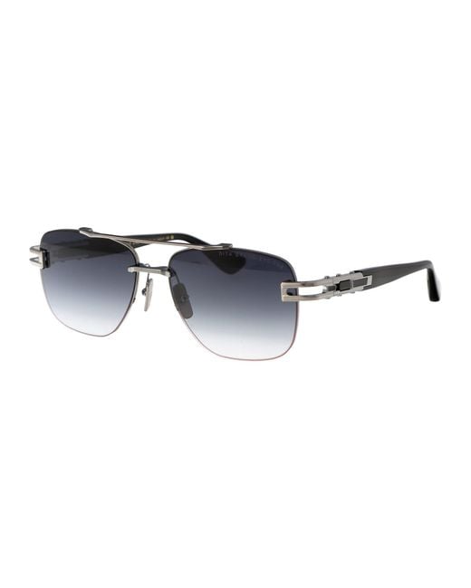 Dita Eyewear Blue Titanium Gradient Lens Sunglasses