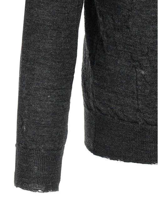 MM6 by Maison Martin Margiela 'numerieke Signature Mm6' Sweater in het Black voor heren