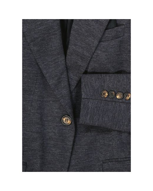 Brunello Cucinelli Wollen Blazer in het Blue