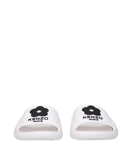 KENZO Multicolor Hausschuhe und Hufe Frauen weißer Gummi