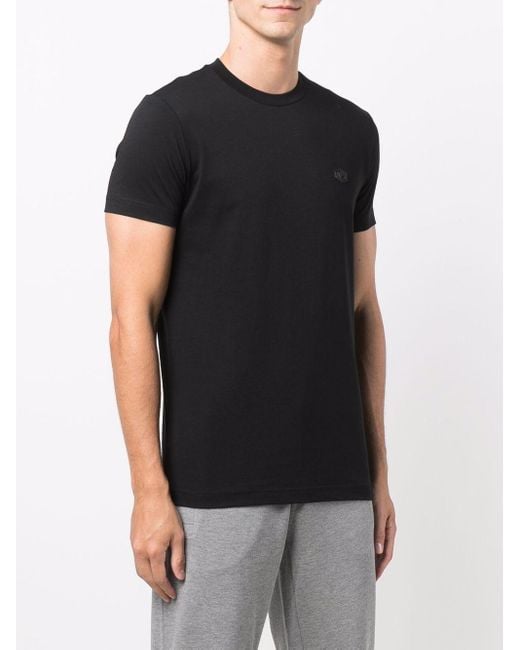 Emporio Armani Black T-Shirts And Polos