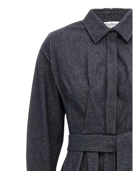 Max Mara Aller Midi -jurk in het Black