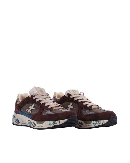 Premiata Brown Sneakers Mase Burgundy