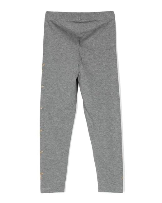 Golden Goose Deluxe Brand Gray Star/ Girl's Leggings/ Glitter Multistar Printed