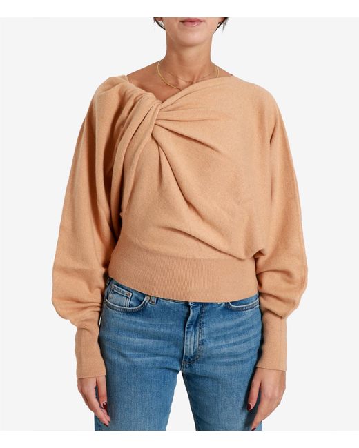 Alberta Ferretti Natural Sweaters