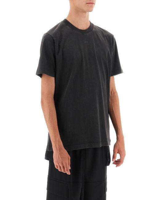 Off-White c/o Virgil Abloh Rücken Pfeil Supermond gedrucktes T -Shirt in Black für Herren