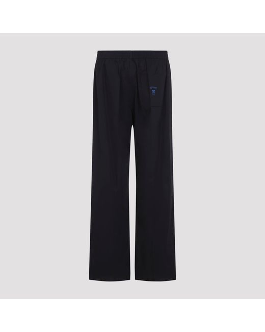 Céline Blue Elastic Waist Trousers for men