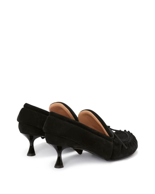 J.W. Anderson Black Loafer Kitten Heel Shoes