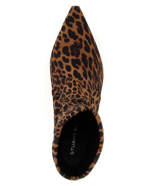 Stuart Weitzman Brown Naomi' Ankle Boots