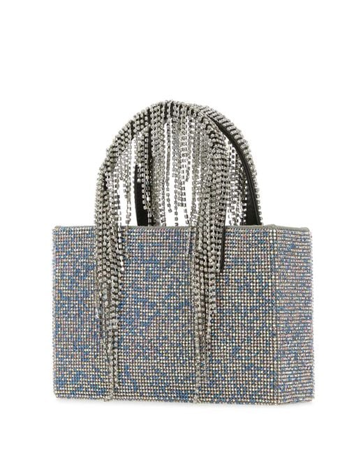 Kara Gray Light- Rhinestones Handbag Borse A Mano