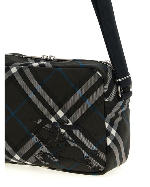 Burberry Black 'Check' Crossbody Bag
