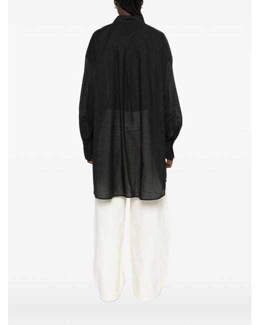 Totême  Black Cotton Blend Shirt