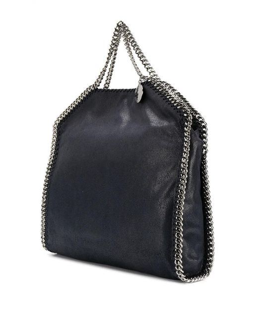 Stella McCartney Black Falabella Foldover-Tasche