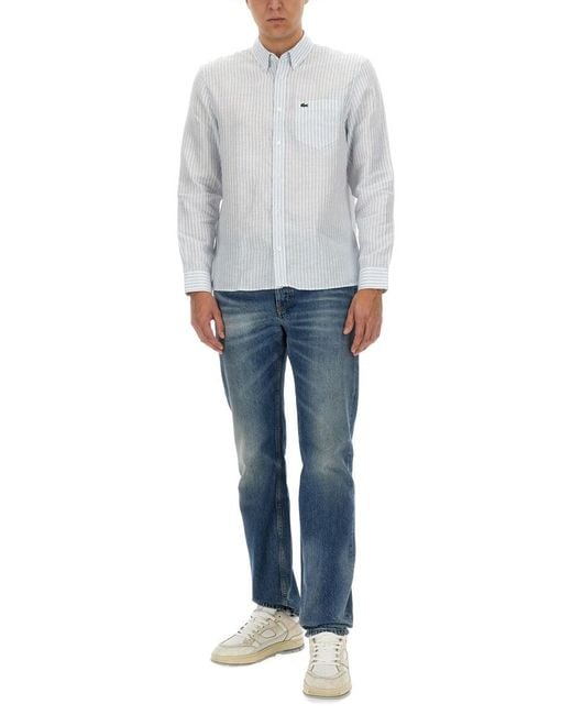 Lacoste Gray Shirt With Logo
