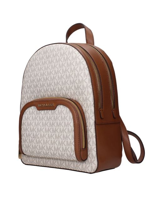 Michael Kors Multicolor Beige Fabric Backpack
