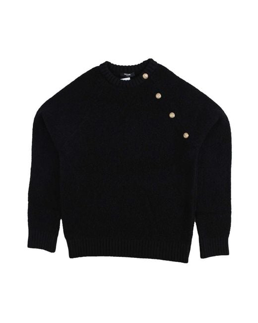 Balmain Black Shirt With Buttons