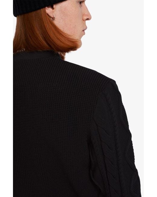 Fred Perry Black Sweatshirt for men