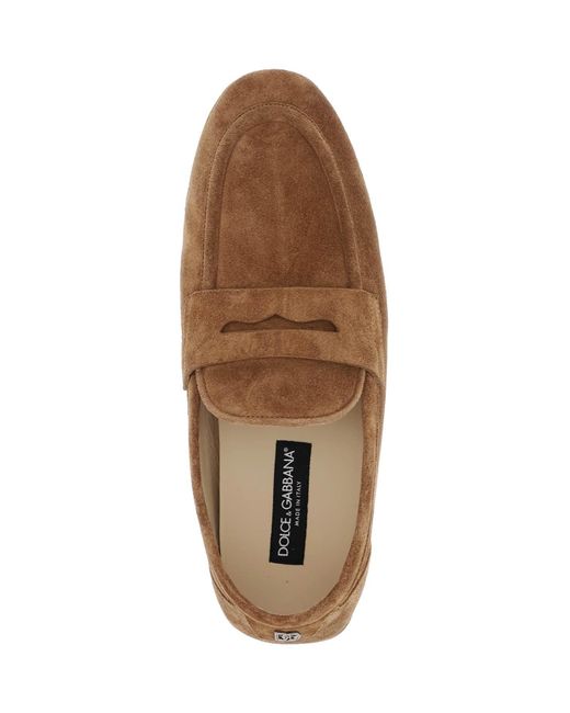 Dolce & Gabbana Kalb Wildlederschuh Schuh in Brown für Herren