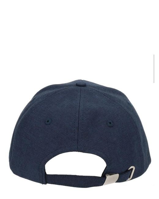 Aspesi Blue Cotton Hat for men