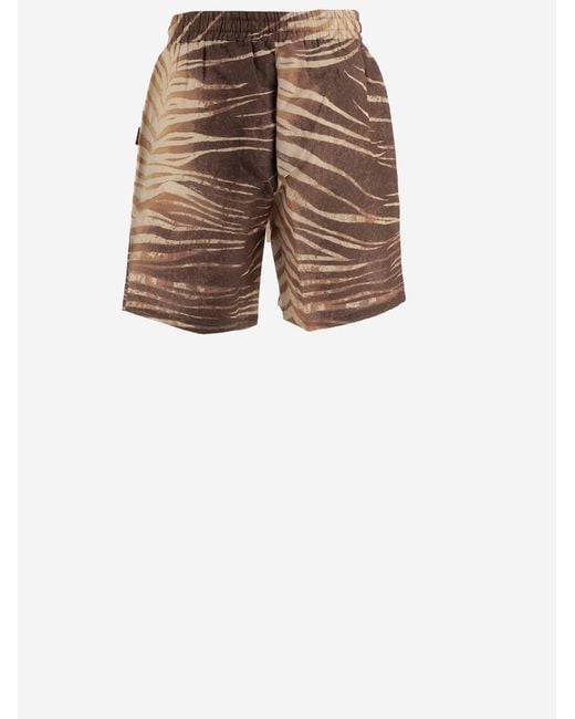 Just Cavalli Natural Shorts Cotton-Linen for men