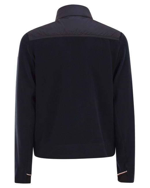 Moncler Black Padded Cardigan With Zip for men