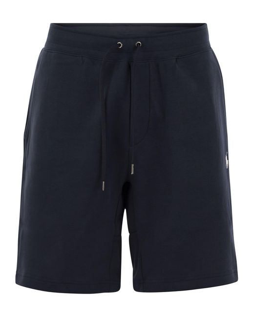 Shorts a doppia maglia di Polo Ralph Lauren in Blue
