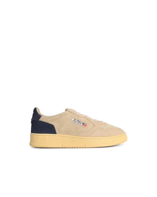 Autry Beigefarbene Wildleder-Sneaker "Medalist Low" von in Natural für Herren