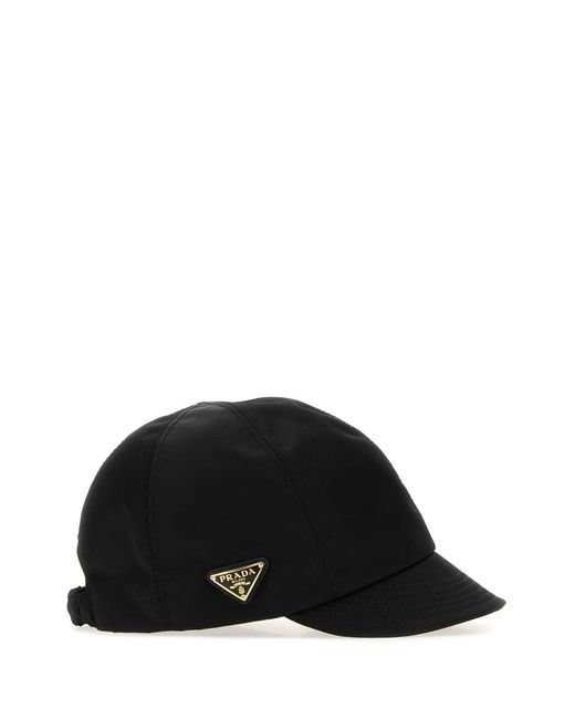 Prada Black Logo Baseball Hat