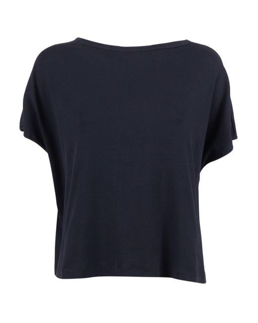 Fabiana Filippi Blue T Shirt Manica Aletta