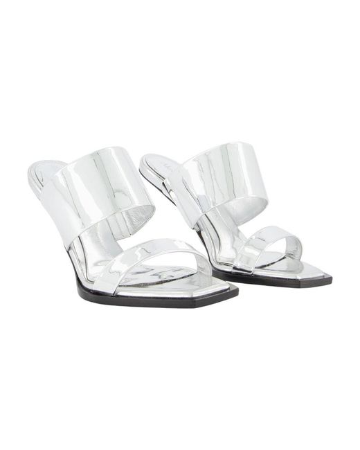 McQueen White Sandals